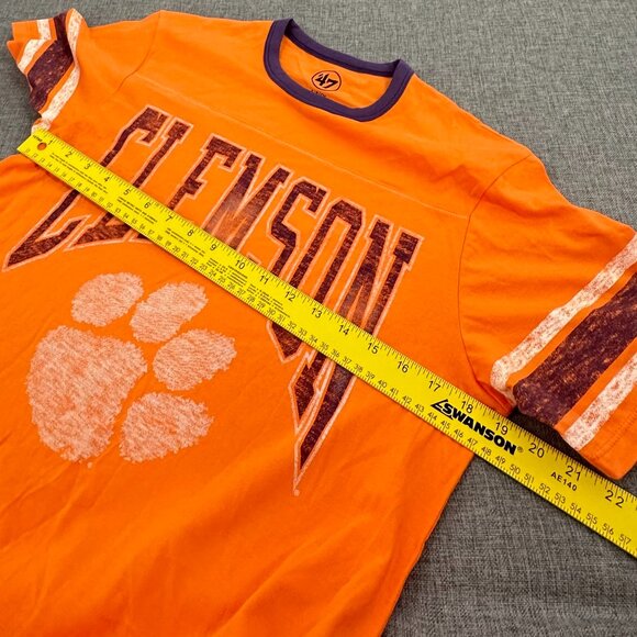 NEW! 47 Clemson Tigers Shirt Orange NCAA Fan Short Sleeve Small Cotton‎ $42 - Picture 4 of 8